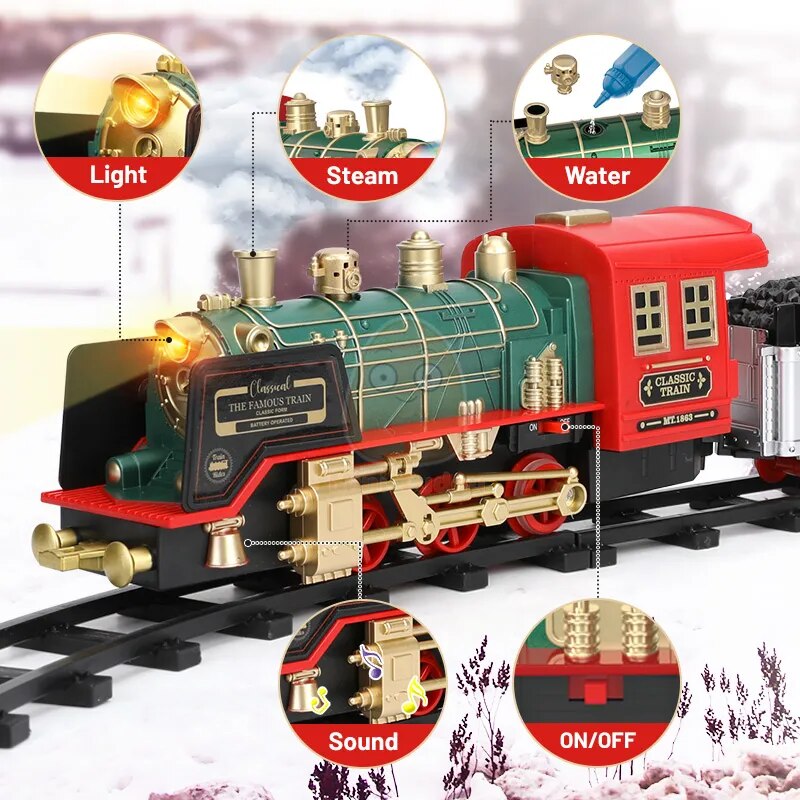 Remote Control Water Steam Electric Railway